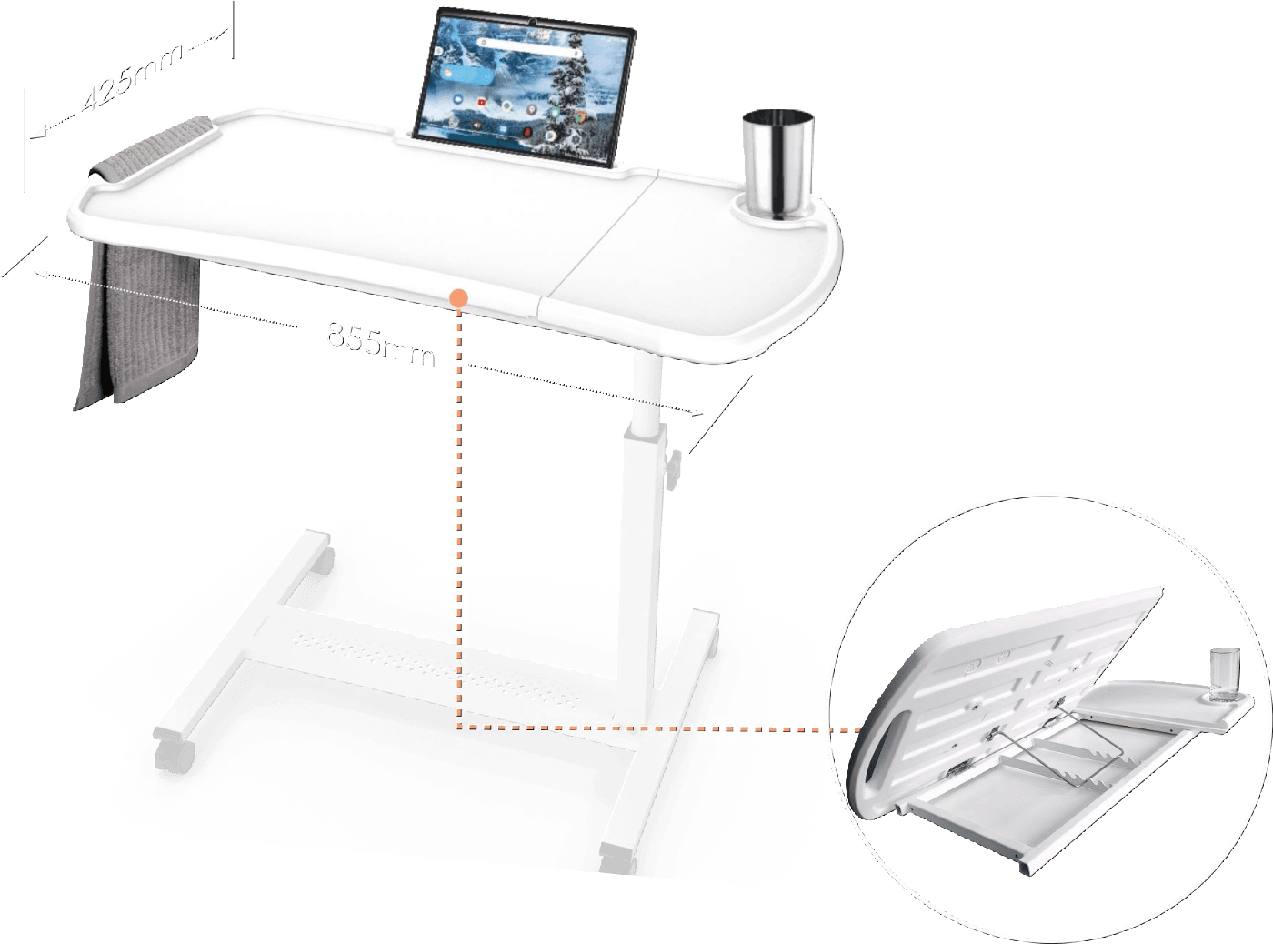 Rahat 2 premium over-bed table