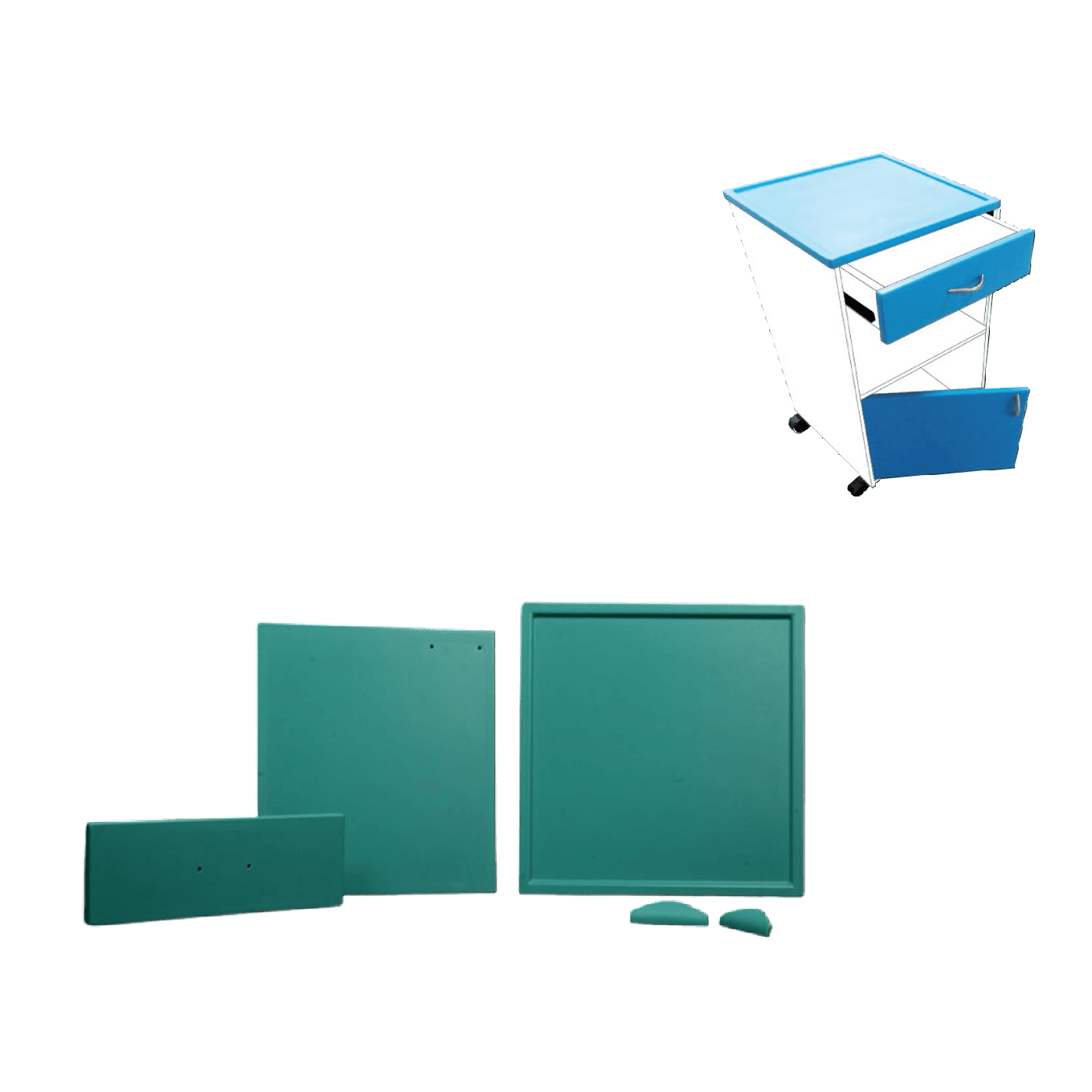 Rudra bedside locker parts
