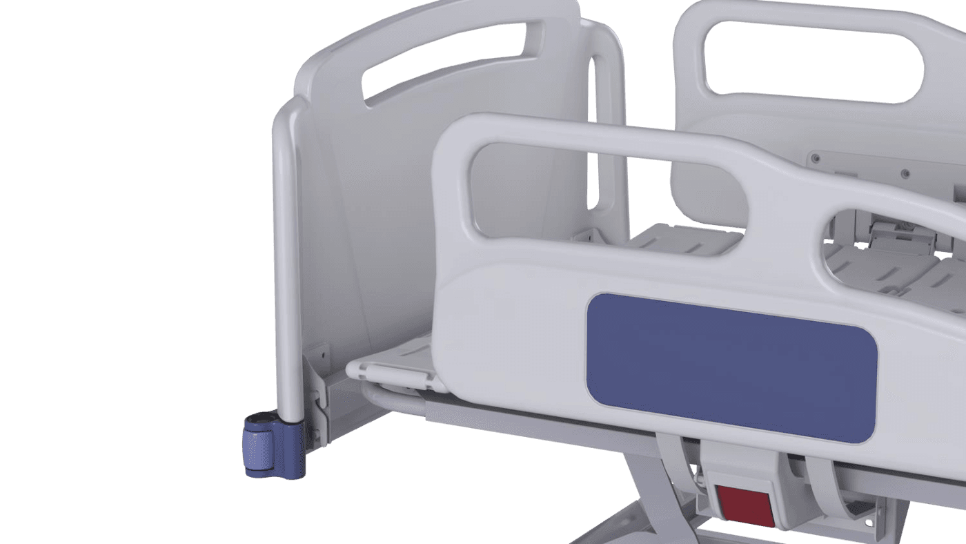 Close-up of a Sahara side railing and head bow
